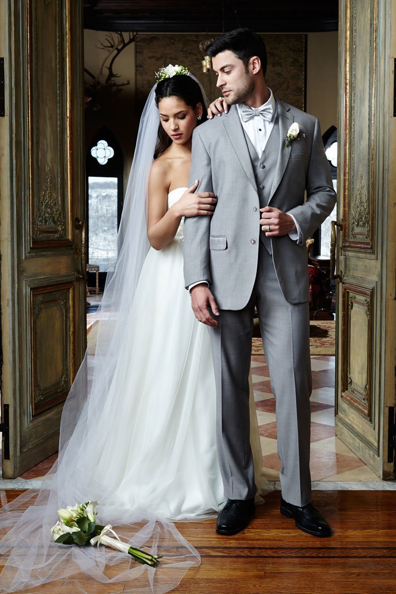 "Aspen" Heather Grey Suit Jacket Notch (Separates) - Freeyouthzbandz