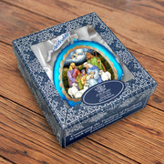 Holy Night Glass Ornament by Susan Winget - Nativity Holiday Decor - 756 - 205 - SW - Freeyouthzbandz