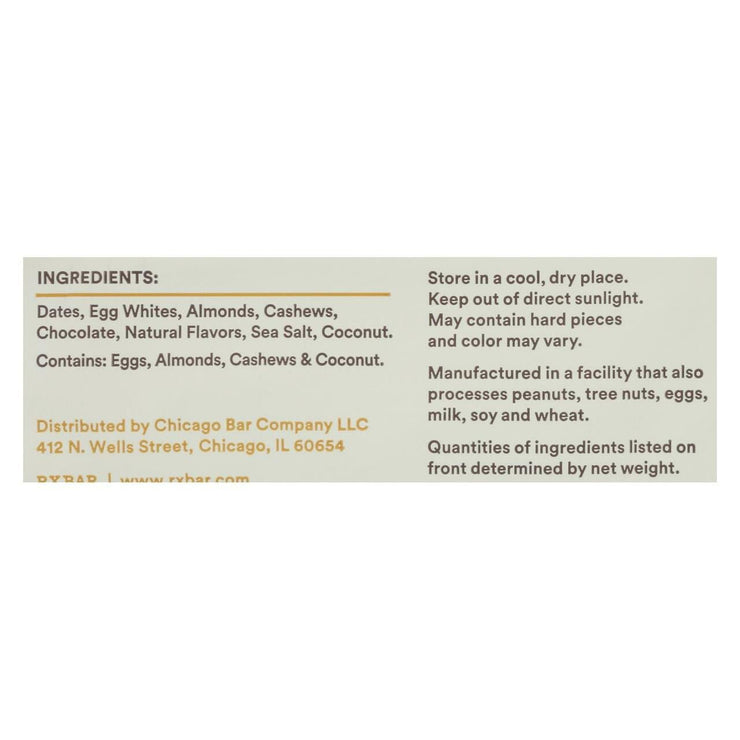 Rxbar Chocolate Coconut (12X1.83 OZ) - Freeyouthzbandz