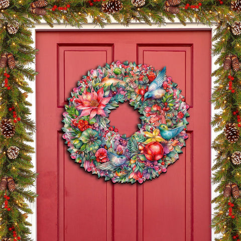 Summer Blooms Wreath Holiday Door Decor by G. Debrekht - Spring Easter Decor - 8611072H - Freeyouthzbandz