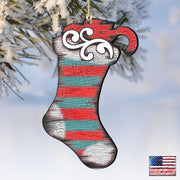 Blue Stocking Wooden Ornaments Christmas by G. DeBrekht - Christmas Decor - 8198802 - 2 - Freeyouthzbandz