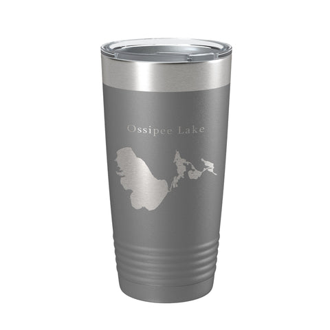 Ossipee Lake Map Tumbler Travel Mug Insulated Laser Engraved Coffee Cup New Hampshire 20 oz - Freeyouthzbandz