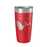 Ossipee Lake Map Tumbler Travel Mug Insulated Laser Engraved Coffee Cup New Hampshire 20 oz - Freeyouthzbandz