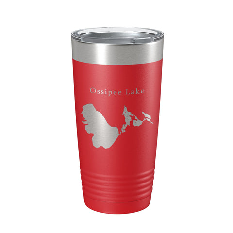 Ossipee Lake Map Tumbler Travel Mug Insulated Laser Engraved Coffee Cup New Hampshire 20 oz - Freeyouthzbandz