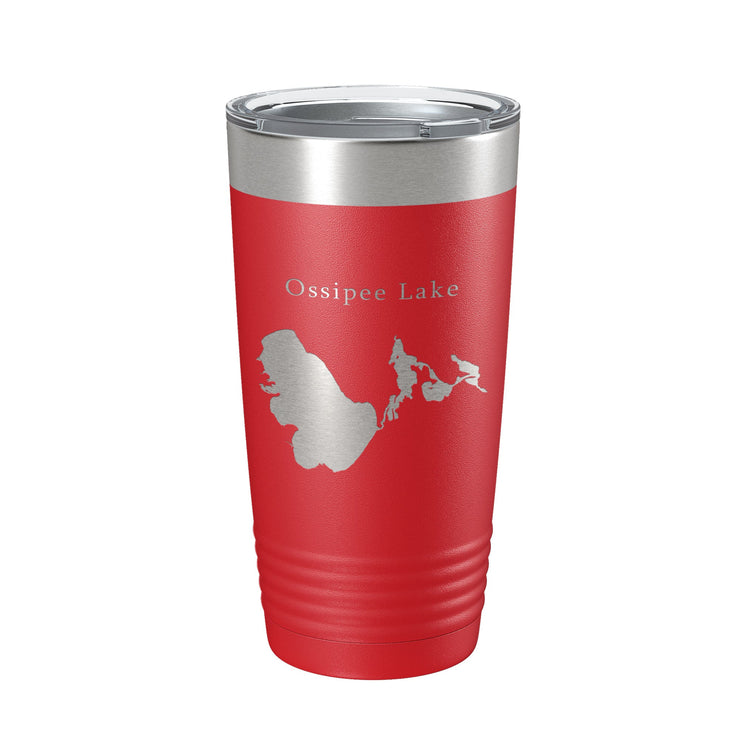 Ossipee Lake Map Tumbler Travel Mug Insulated Laser Engraved Coffee Cup New Hampshire 20 oz - Freeyouthzbandz