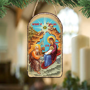 Orthodox Nativity Religious Christian Sacred Icon Ornament - Inspirational Icon Decor - 87052 - Freeyouthzbandz