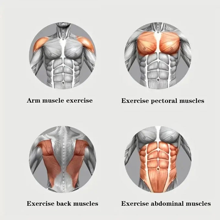 Silent Abdominal Muscle Training Roller - Automatic Rebound Ab Wheel - Freeyouthzbandz