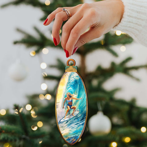 Nautical Christmas Decor - Surfer Girl&