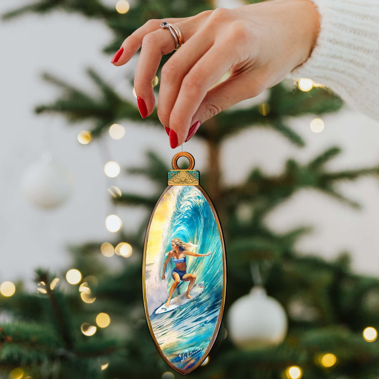 Nautical Christmas Decor - Surfer Girl&