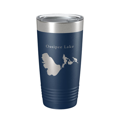 Ossipee Lake Map Tumbler Travel Mug Insulated Laser Engraved Coffee Cup New Hampshire 20 oz - Freeyouthzbandz