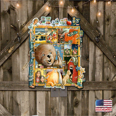 Opposites Whimsical Wall Art by Laura Seeley - Love Family Kids Decor - 8513010 - LS - Freeyouthzbandz