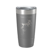 Beaver Lake Map Tumbler Travel Mug Insulated Laser Engraved Coffee Cup Arkansas 20 oz - Freeyouthzbandz