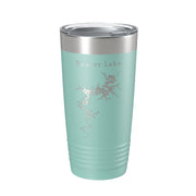 Beaver Lake Map Tumbler Travel Mug Insulated Laser Engraved Coffee Cup Arkansas 20 oz - Freeyouthzbandz