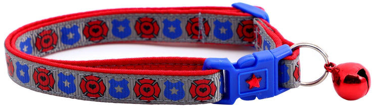 Fire and Police Badges Cat Collar - Freeyouthzbandz