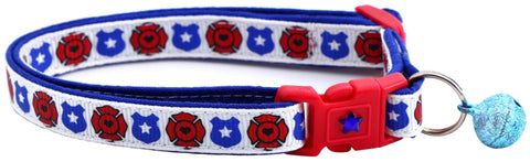 Fire and Police Badges Cat Collar - Freeyouthzbandz