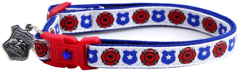Fire and Police Badges Cat Collar - Freeyouthzbandz