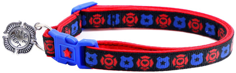 Fire and Police Badges Cat Collar - Freeyouthzbandz