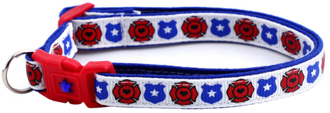 Fire and Police Badges Cat Collar - Freeyouthzbandz