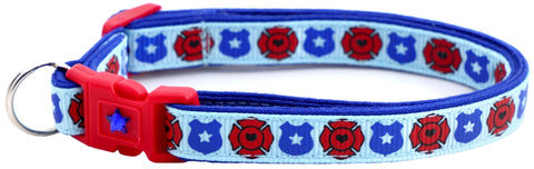 Fire and Police Badges Cat Collar - Freeyouthzbandz