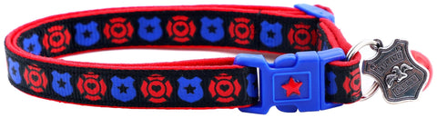 Fire and Police Badges Cat Collar - Freeyouthzbandz