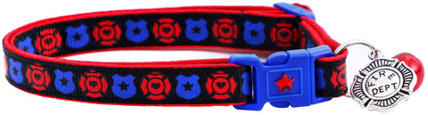 Fire and Police Badges Cat Collar - Freeyouthzbandz