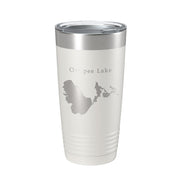Ossipee Lake Map Tumbler Travel Mug Insulated Laser Engraved Coffee Cup New Hampshire 20 oz - Freeyouthzbandz