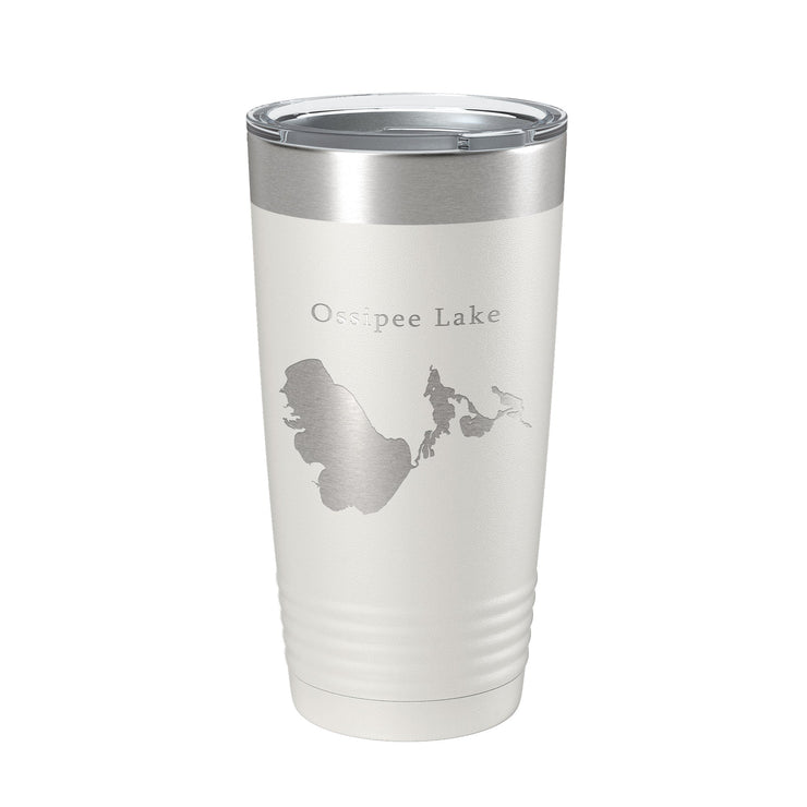 Ossipee Lake Map Tumbler Travel Mug Insulated Laser Engraved Coffee Cup New Hampshire 20 oz - Freeyouthzbandz