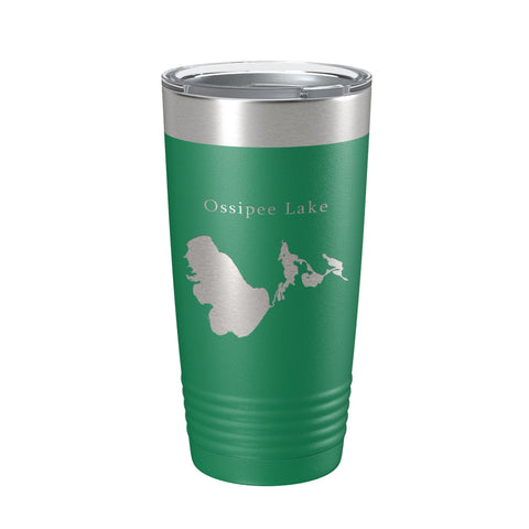 Ossipee Lake Map Tumbler Travel Mug Insulated Laser Engraved Coffee Cup New Hampshire 20 oz - Freeyouthzbandz