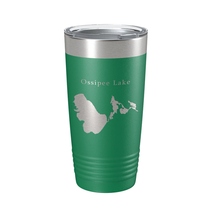 Ossipee Lake Map Tumbler Travel Mug Insulated Laser Engraved Coffee Cup New Hampshire 20 oz - Freeyouthzbandz