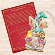 Easter Egg and Chick Gnome Wooden Ornaments by G.DeBrekht - Easter Spring Decor - 8611017 - S2 - Freeyouthzbandz