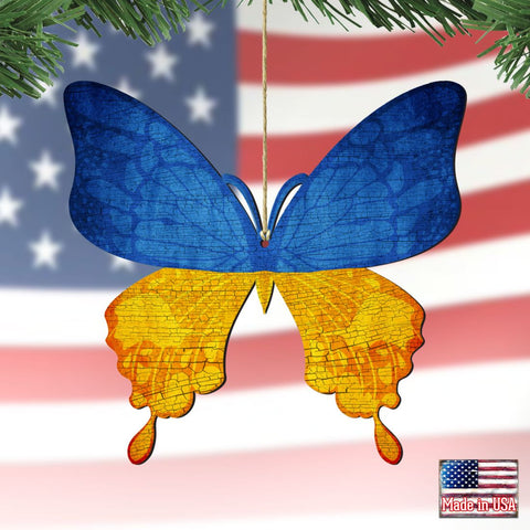 Ukraine Butterfly Wooden Ornaments - International Decor - 8187128 - Freeyouthzbandz
