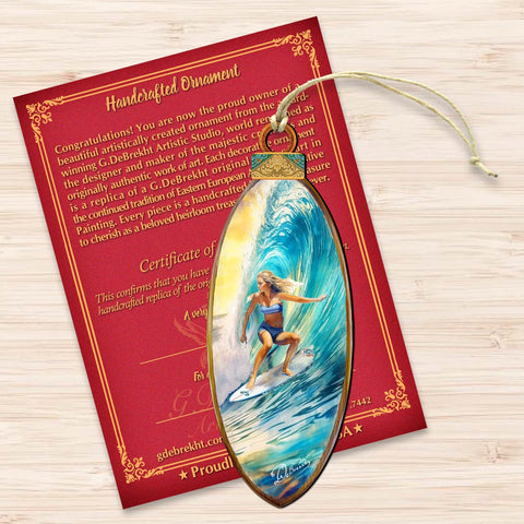 Nautical Christmas Decor - Surfer Girl&