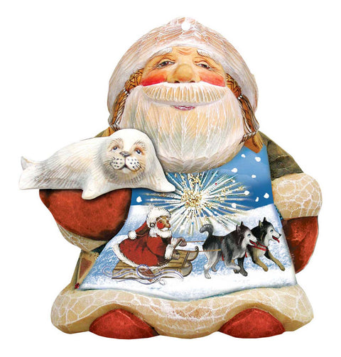 Northern Light Santa Holiday Door Decor by G. DeBrekht - Christmas Decor - 8151844H - Freeyouthzbandz