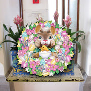 Bunny Holiday Door Wreath by G. DeBrekht - Easter Spring Decor - 8185301 - 2H - Freeyouthzbandz