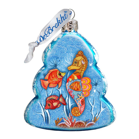 Tree Fish Mercury Glass Ornament by G. DeBrekht - Coastal Holiday Décor - 776275 - Freeyouthzbandz