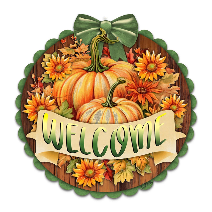 Welcome Front Door Welcome Sign, Wooden Front Porch Decor by G. Debrekht Thanksgiving Halloween Decor - 933123H - Freeyouthzbandz