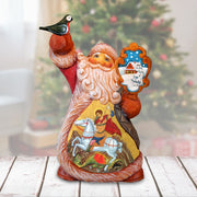 Saint George Tiny Tale Santa Christmas Figurine by G. DeBrekht - Christmas Santa Snowman Decor - 561634 - Freeyouthzbandz