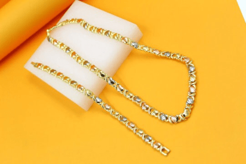 Rhodium Filled Gold Heart Set - Freeyouthzbandz