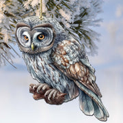 Alaskan Nothern Hawk Owl Wooden Ornaments by G.Debrekht - Wildlife Holiday Décor - 8710004 - 1 - Freeyouthzbandz