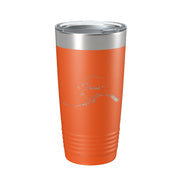 Alaska Tumbler Home State Travel Mug Insulated Laser Engraved Map Coffee Cup 20 oz - Freeyouthzbandz
