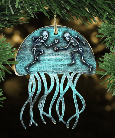 Halloween Skeletons Jellyfish Wooden Ornaments - Thanksgiving Halloween Decor - 8199513 - 2 - Freeyouthzbandz