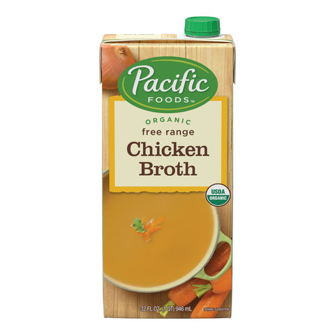Pacific Natural Chicken Broth (12x32 Oz) - Freeyouthzbandz