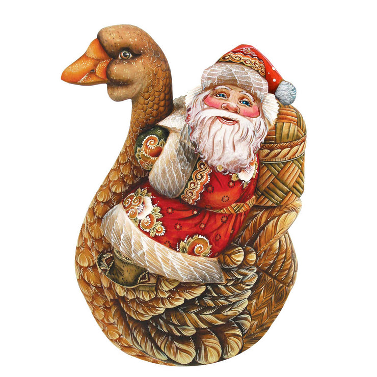 Christmas Goose Santa Christmas Door Decor by G. DeBrekht - Christmas Santa Snowman Decor - 8121633H - Freeyouthzbandz