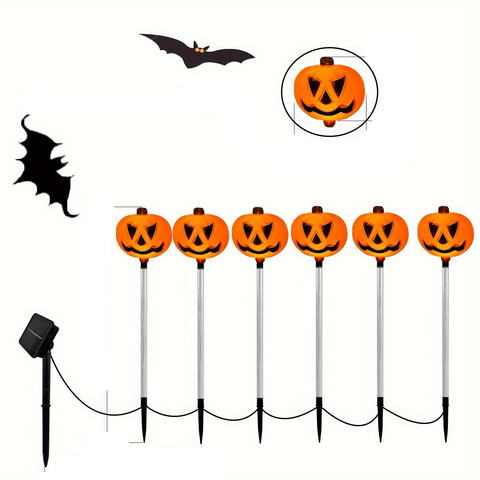 Solar - Powered Halloween Pumpkin Lights - Freeyouthzbandz