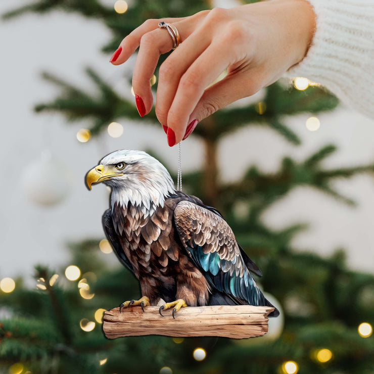 Bald Eagle Wooden Ornaments by G.Debrekht - Wildlife Holiday Decor - 8710101 - 2 - Freeyouthzbandz