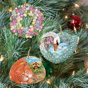 Valentine's Day Love Wooden Wreath Ornaments Set of 3 by G. DeBrekht - Easter Spring Decor - 8100032S3 - Freeyouthzbandz