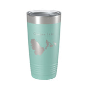 Ossipee Lake Map Tumbler Travel Mug Insulated Laser Engraved Coffee Cup New Hampshire 20 oz - Freeyouthzbandz