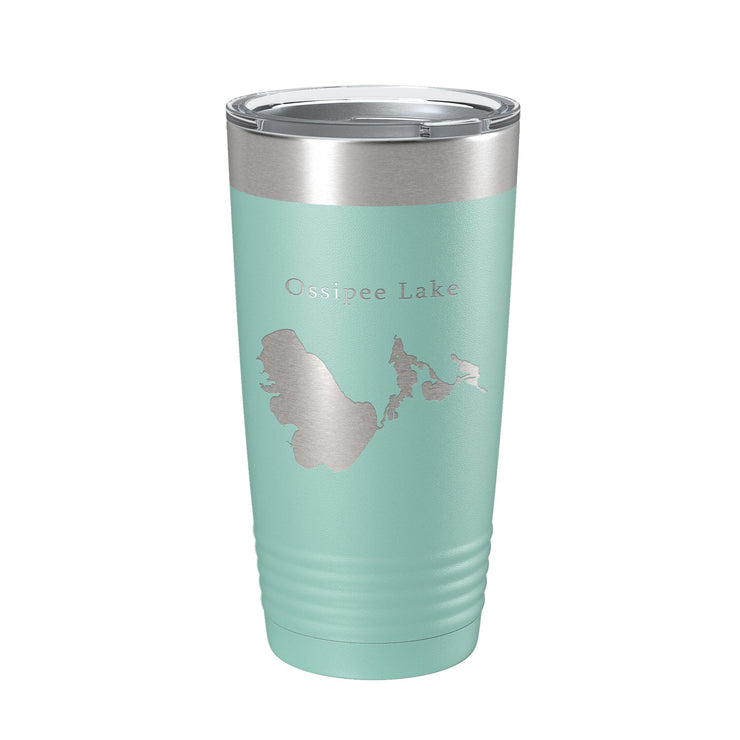 Ossipee Lake Map Tumbler Travel Mug Insulated Laser Engraved Coffee Cup New Hampshire 20 oz - Freeyouthzbandz