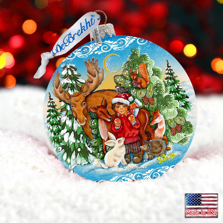 Winter Wonderland Glass Ornament by G. DeBrekht - Christmas Décor - 73372 - Freeyouthzbandz