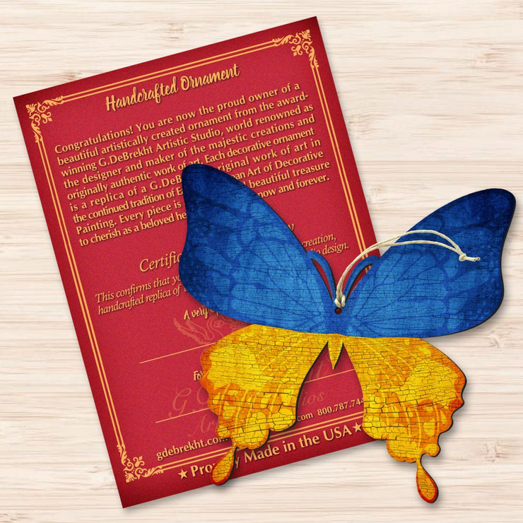 Ukraine Butterfly Wooden Ornaments - International Decor - 8187128 - Freeyouthzbandz